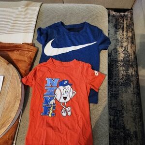Nike Kids Blue and Red Graphic T-Shirts